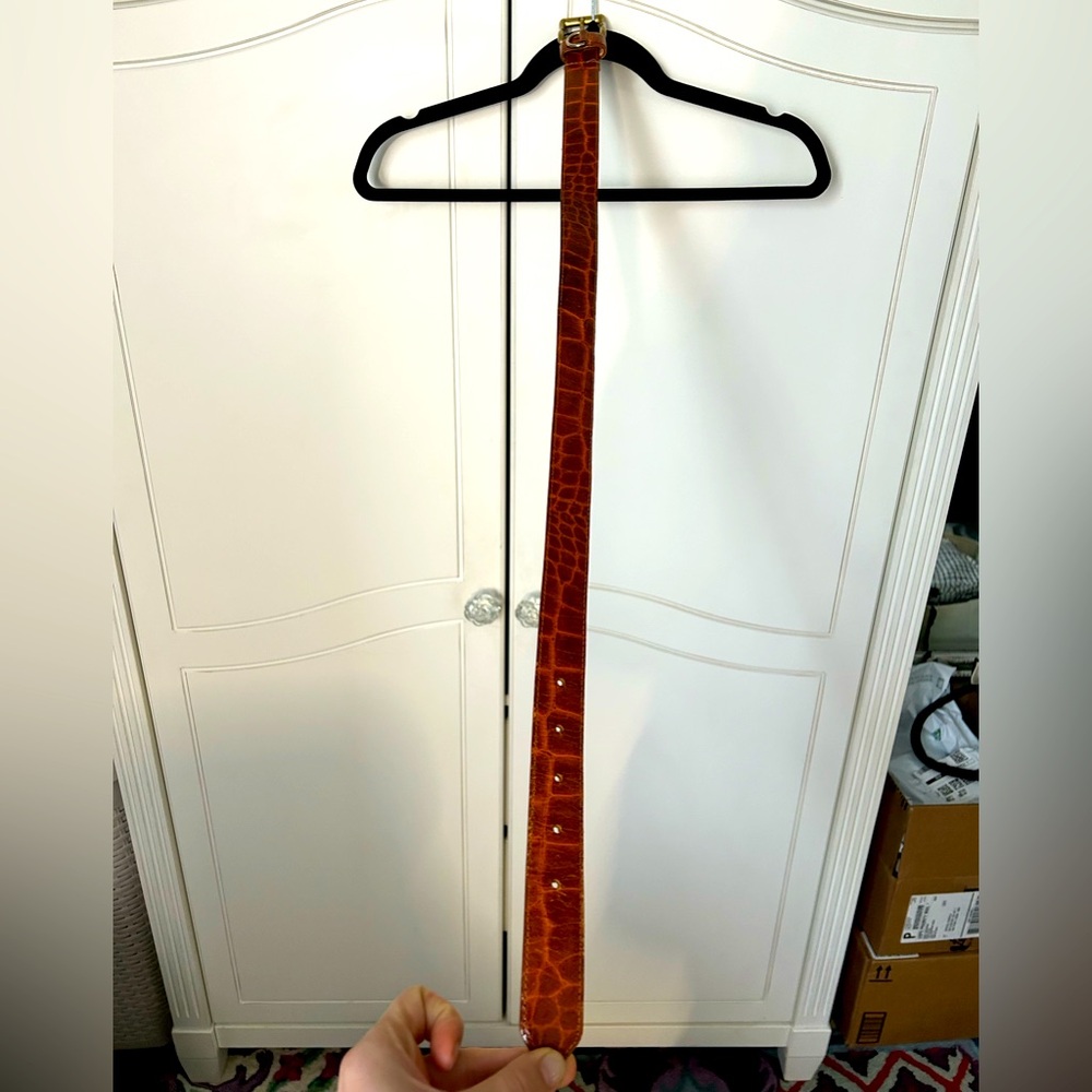 Calf Skin Cognac Belt